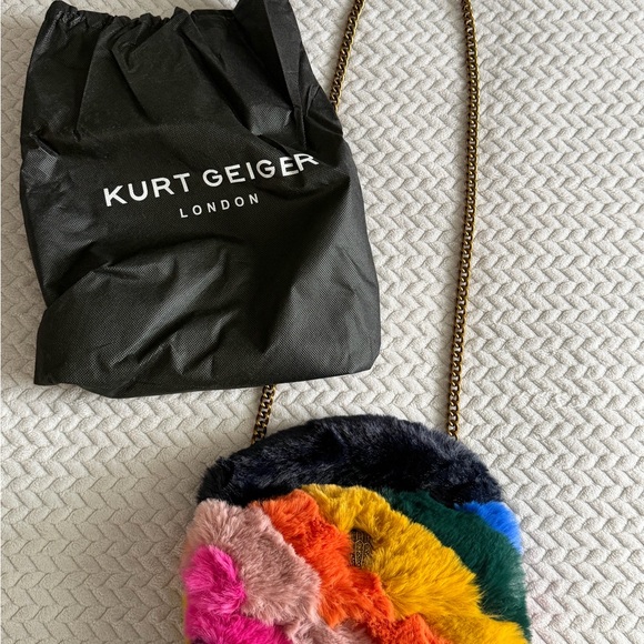 Kurt Geiger Handbags - Kurt Geiger Vibrant Faux Fur Crossbody Bag